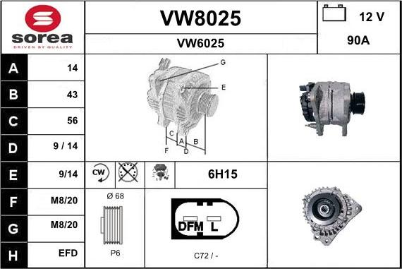 SNRA VW8025 - Ģenerators ps1.lv