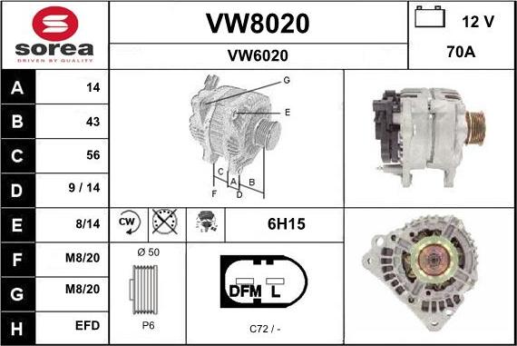 SNRA VW8020 - Ģenerators ps1.lv