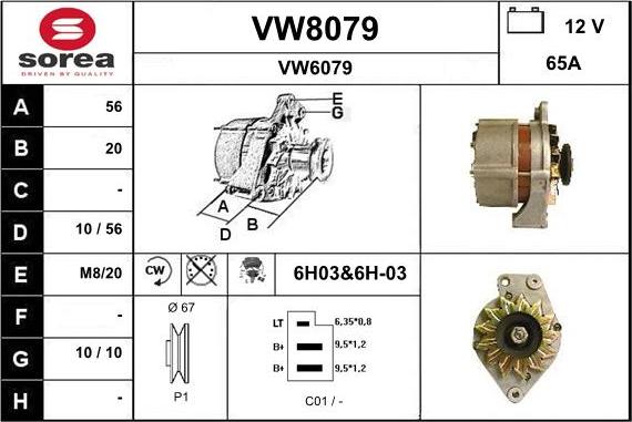 SNRA VW8079 - Ģenerators ps1.lv