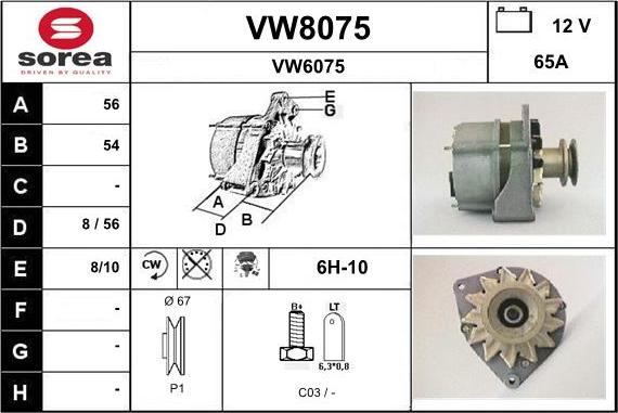 SNRA VW8075 - Ģenerators ps1.lv