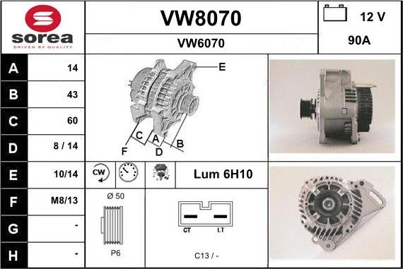 SNRA VW8070 - Ģenerators ps1.lv