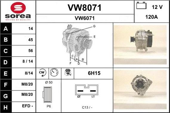 SNRA VW8071 - Ģenerators ps1.lv