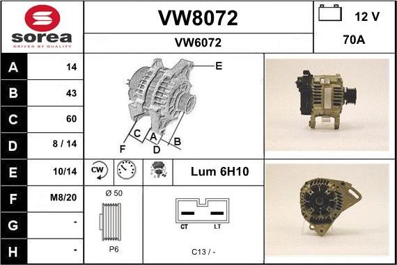 SNRA VW8072 - Ģenerators ps1.lv