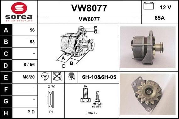 SNRA VW8077 - Ģenerators ps1.lv