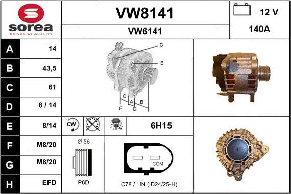 SNRA VW8141 - Ģenerators ps1.lv