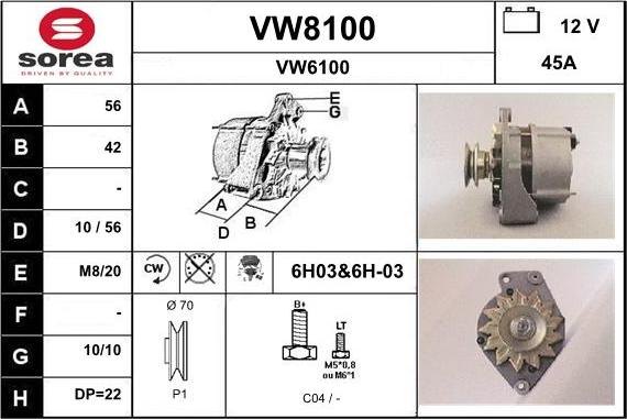 SNRA VW8100 - Ģenerators ps1.lv