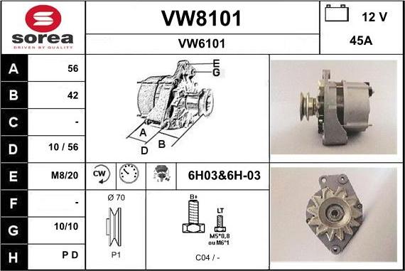 SNRA VW8101 - Ģenerators ps1.lv