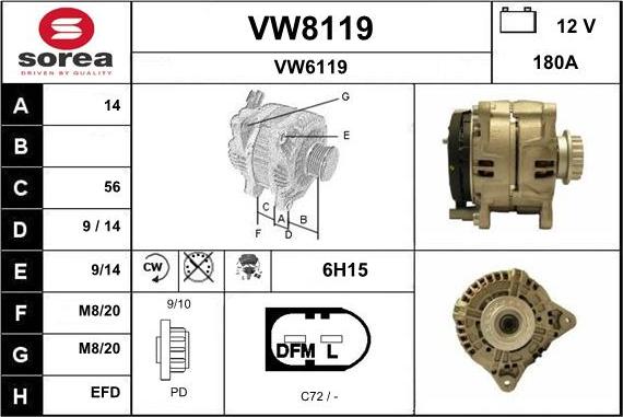 SNRA VW8119 - Ģenerators ps1.lv