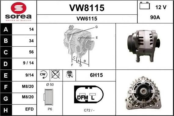 SNRA VW8115 - Ģenerators ps1.lv