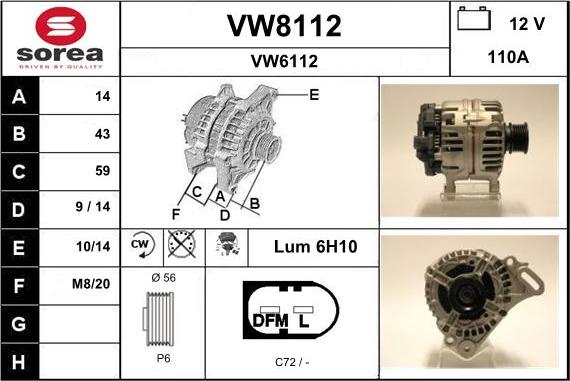 SNRA VW8112 - Ģenerators ps1.lv