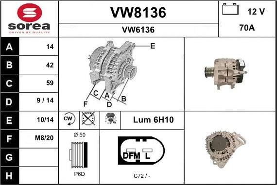SNRA VW8136 - Ģenerators ps1.lv