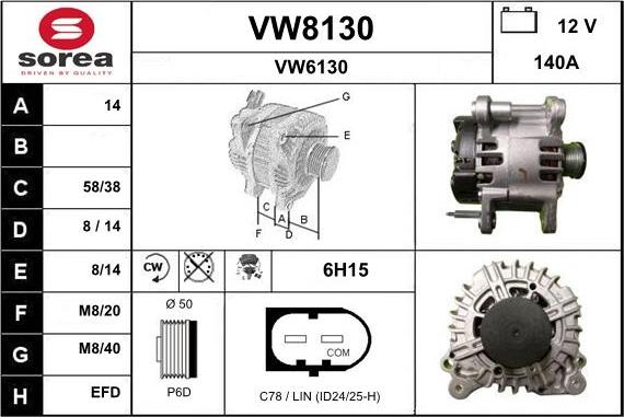 SNRA VW8130 - Ģenerators ps1.lv