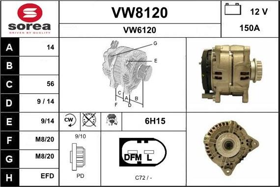 SNRA VW8120 - Ģenerators ps1.lv