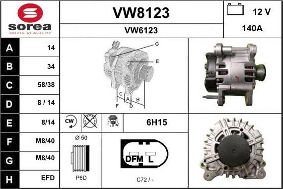 SNRA VW8123 - Ģenerators ps1.lv