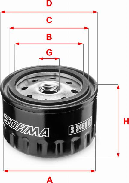 Sofima S 3460 R - Eļļas filtrs ps1.lv