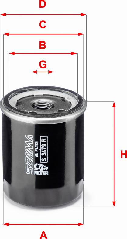 Sofima S 3479 R - Eļļas filtrs ps1.lv