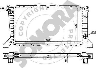 Somora 094340 - Radiators, Motora dzesēšanas sistēma ps1.lv