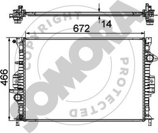 Somora 095440 - Radiators, Motora dzesēšanas sistēma ps1.lv