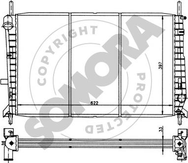 Somora 095042 - Radiators, Motora dzesēšanas sistēma ps1.lv