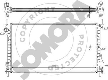 Somora 090040A - Radiators, Motora dzesēšanas sistēma ps1.lv