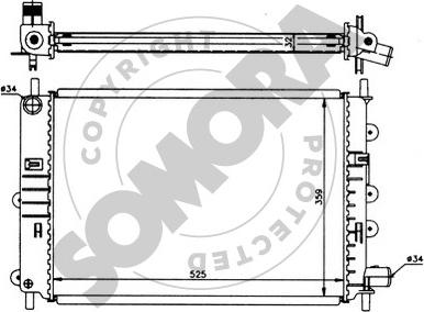 Somora 093143 - Radiators, Motora dzesēšanas sistēma ps1.lv