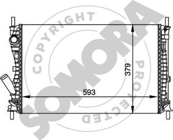 Somora 092540B - Radiators, Motora dzesēšanas sistēma ps1.lv