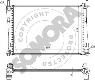 Somora 092540 - Radiators, Motora dzesēšanas sistēma ps1.lv