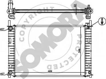 Somora 092541 - Radiators, Motora dzesēšanas sistēma ps1.lv