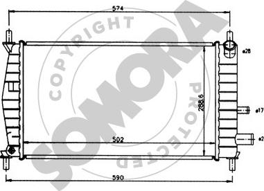 Somora 092340 - Radiators, Motora dzesēšanas sistēma ps1.lv