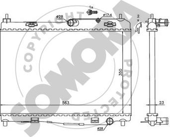 Somora 092740 - Radiators, Motora dzesēšanas sistēma ps1.lv