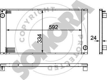 Somora 040140A - Radiators, Motora dzesēšanas sistēma ps1.lv