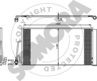Somora 040160 - Kondensators, Gaisa kond. sistēma ps1.lv