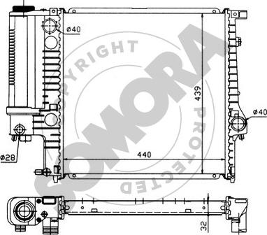 Somora 040346 - Radiators, Motora dzesēšanas sistēma ps1.lv