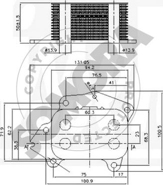 Somora 054365 - Eļļas radiators, Motoreļļa ps1.lv