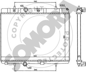 Somora 050440B - Radiators, Motora dzesēšanas sistēma ps1.lv