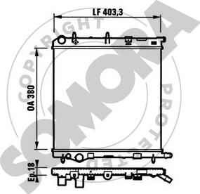 Somora 050440 - Radiators, Motora dzesēšanas sistēma ps1.lv