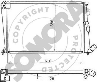 Somora 052140E - Radiators, Motora dzesēšanas sistēma ps1.lv