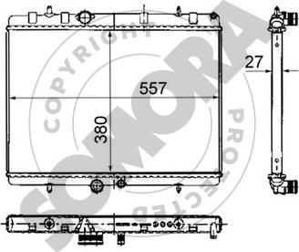 Somora 052340G - Radiators, Motora dzesēšanas sistēma ps1.lv