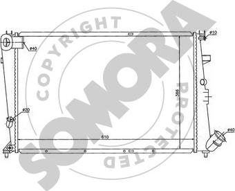 Somora 052240A - Radiators, Motora dzesēšanas sistēma ps1.lv