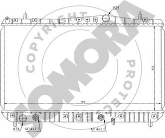 Somora 064540A - Radiators, Motora dzesēšanas sistēma ps1.lv