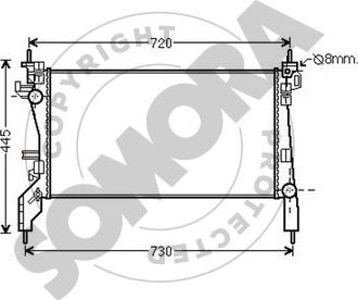 Somora 089040B - Radiators, Motora dzesēšanas sistēma ps1.lv