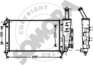 Somora 081340 - Radiators, Motora dzesēšanas sistēma ps1.lv