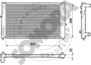 Somora 021340 - Radiators, Motora dzesēšanas sistēma ps1.lv