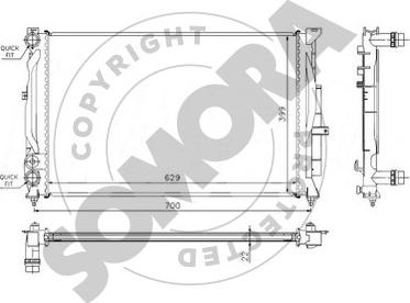 Somora 021341A - Radiators, Motora dzesēšanas sistēma ps1.lv