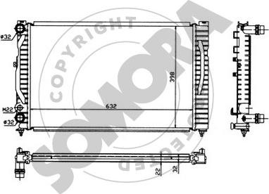 Somora 021341 - Radiators, Motora dzesēšanas sistēma ps1.lv