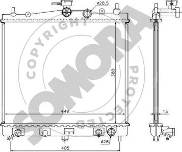 Somora 191040A - Radiators, Motora dzesēšanas sistēma ps1.lv