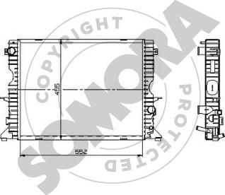 Somora 153240 - Radiators, Motora dzesēšanas sistēma ps1.lv