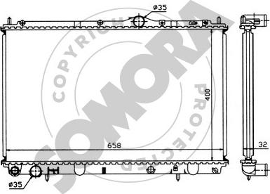 Somora 186041 - Radiators, Motora dzesēšanas sistēma ps1.lv