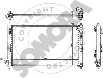 Somora 182440 - Radiators, Motora dzesēšanas sistēma ps1.lv