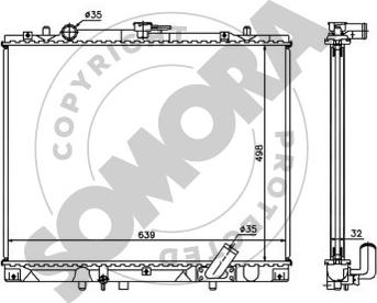 Somora 187040 - Radiators, Motora dzesēšanas sistēma ps1.lv